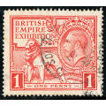 Great Britain - 1924 - Empire Exhibition - 1d scarlet fine used . SG 430 .