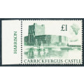 Great Britain - 1988 - Castles - £1 deep green mint unhinged . SG 1410 .