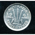 Australia - 1961 - 3d silver coin in very fine circulated condition. - Q5065