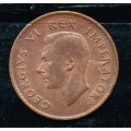 South Africa - 1942 - 1d copper coin - good circulated condition - see scans - Q5067