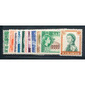 Sarawak - 1955 - QEII - 1c - $1  part set of 11 missing 4c & 50c mint hinged . SACC 188-200 .