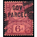 Great Britain Official Stamps - 1887 - 90 - Victoria - Govt parcels 6d purple/ rose-red 00 . O 66.