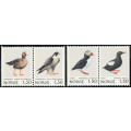 Norway - 1981 - Birds (2nd Issue) Setof 4 in 2 horiz pairs mint unhinged .  SG 869-872 .