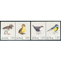Norway - 1980 - Birds (1st Issue) - set of 4 in 2 horiz pairs mint unhinged . SG 856-859 .