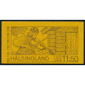 Sweden Stamp Booklets - 1980 - Tourism Halsing land - 11k 50 stamps 10x 1k15 stamps complete booklet
