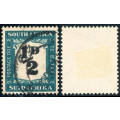 South Africa Postage Dues - 1948-49 - ½d black and green fine used - D33