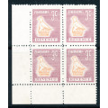 Zimbabwe - Revenue stamps - 1981 - 3c block of 4 mint unhinged - B&H 4