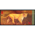 South Africa Stamp Booklets - 1998 - Lioness Booklet (R13) Booklet 10 PC Airmail stamps . SACC 1178