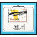 South West Africa - 1987 - 75 Years of Aviation - 50c m/sheet mint unhinged - SACC 525a