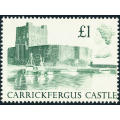 Great Britain - 1988 - Castles - £1 deep green mint unhinged - SG 1410