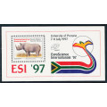 South Africa - 1997 - `Expo Science 97` - m/sheet mint unhinged . SACC 1047 .