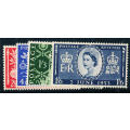 Great Britain - 1953 - Coronation - set of 4 mint hinged . SG 532-535 .