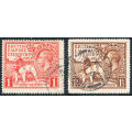 Great Britain - 1924 - Empire Exhibition - set of 2 fine used . SG 430-431 .