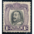 Niue - 1932 - 36 - Defins - 1s black & purple mint hinged . SG 68 .