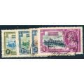 Northern Rhodesia - 1935 - Silver Jubilee - set of 4 fine used . SG 18-21 .