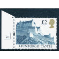 Great Britain - 1992 - 1995 - Castles - £2 indigo & gold mint unhinged . SG 1613 .