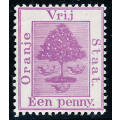 Orange Free State - 1894 - New Colour - 1d purple mint hinged . SG 68 .