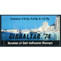 Gibraltar Stamp Booklets - 1974 - Centenary of UPU - 46p - Booklet of 2p x 3, 6p x 3, 1 m/sheet of 3