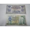 1 AND 5 POUND NOTES