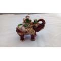 Magificent Bejeweled Elephant Figurine Key Holder