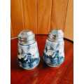 Delft DP Hand Painted Salt and Pepper Shakers