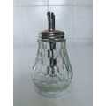 Vintage Grace Glass and Stainless Steel Sugar Dispenser