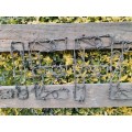 Rustic Wood and Barb Wire Wall Sign (Liefde)