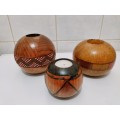 Set of Three T-light Candle Holders