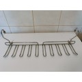 10 Hook Stainless Steel Bathroom/Kitchen Rack