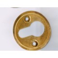 Pair of Vintage Polished Brass Key Hole Covers