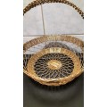 Gold Colour Metal Decorative Basket