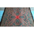 Stunningly Beautiful Woven Tapestry-Like Table Cloth