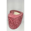 Superb Heart Shaped Candle Holder With Candle