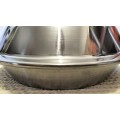 A Superb Large Vintage Stainless Steel Serving Dish with Lid