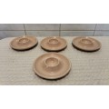 Set Of 4 Glazed Ceramic Egg Cups