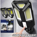 Solar Street Lights Outdoor Solar Lamp With Remote Control Waterproof Motion Sensor Security
