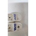 Pair of Hand Painted Small Delft Shoes