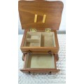 Beautiful Hinged with Drawer Wooden Jewelry Box
