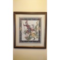 Superior Quality Large St George and the Dragon Petit Point Framed