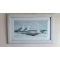 Stunningly Beautiful Framed Original Jacqueline Penney Watercolour Print On Board