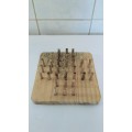 Vintage Wood Peg Solitaire Game