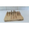Vintage Wood Peg Solitaire Game