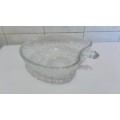 Thick Glass Strawberry Serving Dish