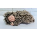 Magnificent Genuine Anne Geddes Sleeping Baby in Hedgehog Clothing