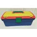 Strong Multi Colour Plastic Tool/Craft Box