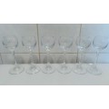 Set of 6 Beautiful Cordial Glasses.