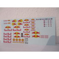 1/32 SCALE WATERSLIDE DECALS (REDBULL) IE:SCX NINCO SCALEXTRIC AIRFIX AND REVEL.......