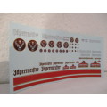 1/32 SCALE WATERSLIDE DECALS JAGERMEISTER  IE:SCX NINCO SCALEXTRIC AIRFIX AND REVEL