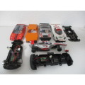 1/32 SCALE SLOT CAR BODIES AND CHASSIS