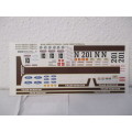 1/32 SCALE WATERSLIDE DECALS GUNSTON FOR SCX ,SCALEXTRIC,NINCO,CARRERA AND DIE CAST CARS.